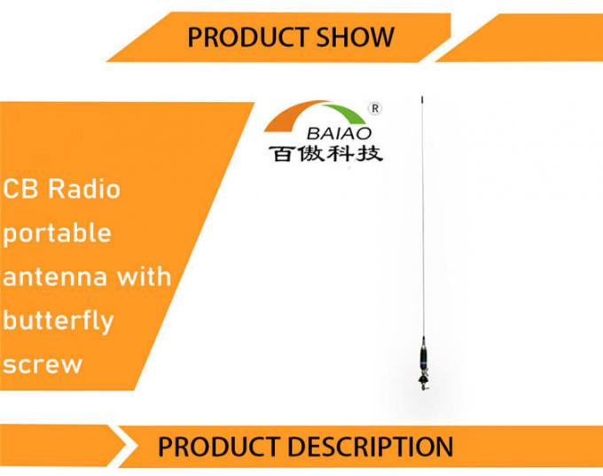 Baiaoの長期移動式無線10m AntenaはVHF UhfのCBのアンテナ27mhzをトラックで運ぶ
