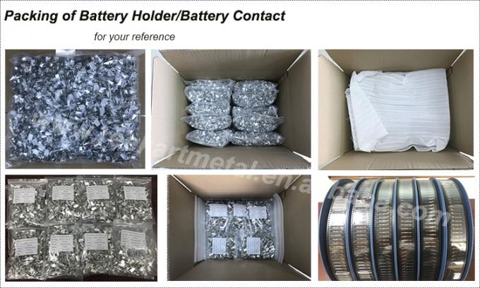 ハードウェア製品の工場榴散弾のアンテナのための注文の良質のステンレス鋼の金属のスタンプ・バッテリの接触