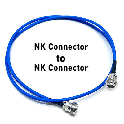 NKコネクタとNKコネクタ 青色同軸RFケーブル すべて銅 高温 高周波通信 男性信号