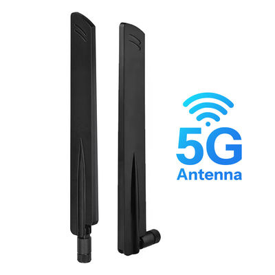 高得益 12dbi 5g アンテナ sma 折りたたむことができる 600-6000Mhz 安定した信号を送信する 無線モバイルルーターのためのオムニ 5G アンテナ