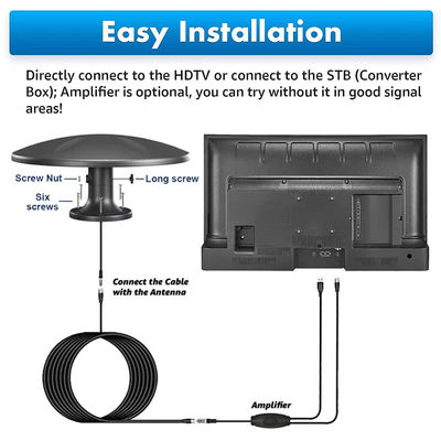 スマートテレビ エアリア 360 信号 キャンプ用 デジタル キャンピングカー モーターホーム トラック トラベル アンテナ テレビ RV HDTV アンテナ