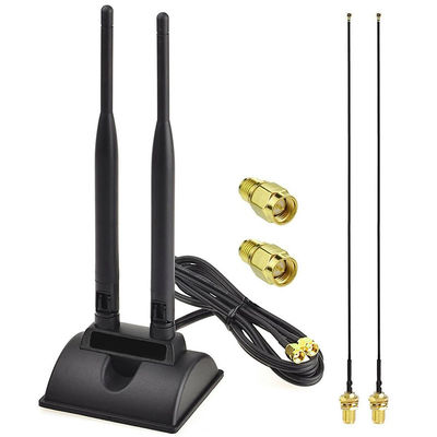 2.4GHz 5GHz デュアルバンド 空中 無線WiFi通信 アンテナ SMA マグネットベース PCI-E ネットワークカード USB アダプター ルータ