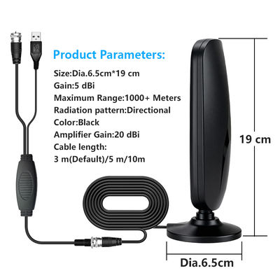 Indoor Free 4K UHD TV Antenna for Long Range Reception Supports Smart & Old TVs 1080P HD VHF UHF