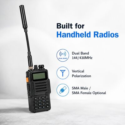 タクティカルブーメラングアンテナ,ダブルバンド 144/430MHz 携帯ハムラジオアンテナ