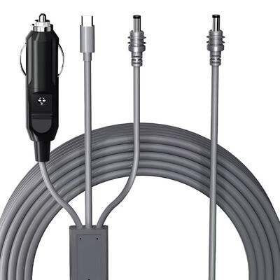 スターリンクミニカーチャージャー,デジタルディスプレイ付き12V-24V軽い電源コード,USB-C PD&USB a QC 3.0ポート