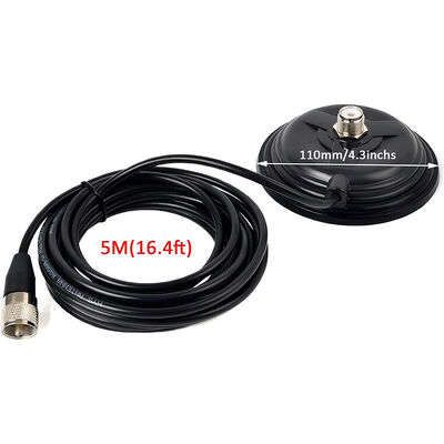11CM 大型吸管杯 自動車ラジオアンテナ マグネットベース,30.8lbs 高引力磁石マウント VHF UHF HF ハムラジオアンテナ