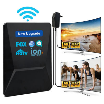 新しいアップグレード スマートHDTV アンテナ デジタルHD 4K 1080P 増幅 30dbi ロングレンジ UHF フリーチャンネル アウトドア プラスチック アテネ