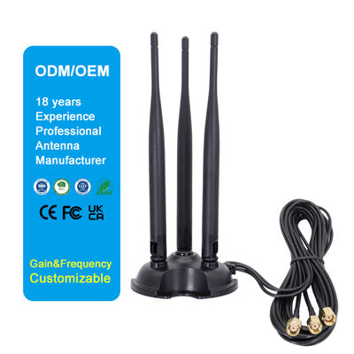 2.4G 5.8G デュアルバンドオムニハイゲインWiFiアンテナ,WiFiルーターとワイヤレスネットワークカードのための8dBiオムニアンテナ